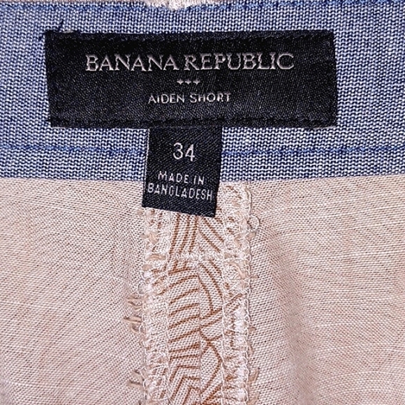 𝅺BANANA REPUBLIC Palm Leaf Print Shorts, 34 🏖 - Fun In The Sun - Picture 3 of 4